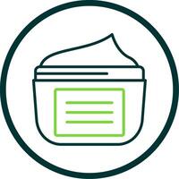 Moisturizer Line Circle Icon Design vector
