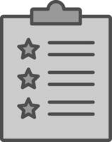 Feedback Form Line Filled Greyscale Icon Design vector