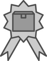 Premium Product Line Filled Greyscale Icon Design vector