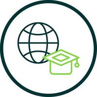 Internet Line Circle Icon Design vector