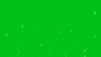 cendre poussière effet cent particule élément ligne avec faible la gravité et mouche à Haut sur le vert écran video