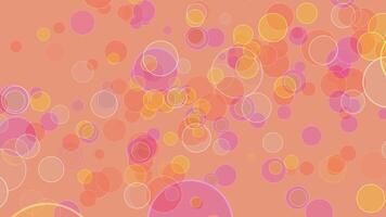 Colorful bubble divine dimension bokeh blur absract calming coral screen background video