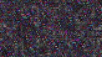 Animation gray cloud abstract red orange yellow violet aqua blue spot light particles pattern waveform oscillation ,visualization wave technology digital surface background video