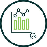 Time Analysis Line Circle Icon Design vector