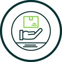 Courier Line Circle Icon Design vector