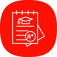 Assignment Line Curve Icon Design vector