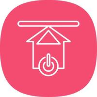 Upload Line Curve Icon Design vector