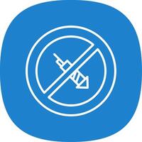 No Firework Line Curve Icon Design vector