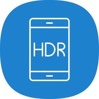 Mobile Line Curve Icon Design vector