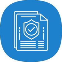 Documents Line Curve Icon Design vector