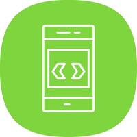Arrow Line Curve Icon Design vector