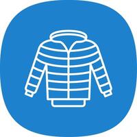 Jacket Line Curve Icon Design vector