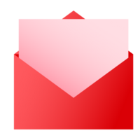 icône enveloppe rouge png