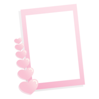 pink empty photo frame png