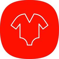 Bodysuit Line Curve Icon Design vector