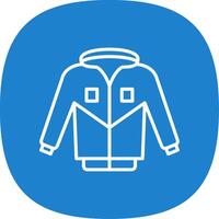 Jacket Line Curve Icon Design vector