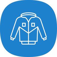 Jacket Line Curve Icon Design vector