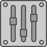 Gauge Line Filled Greyscale Icon Design vector