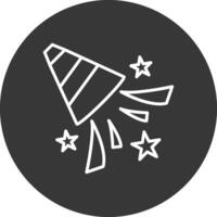 Confetti Line Inverted Icon Design vector