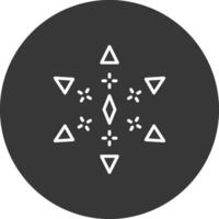 Firework Line Inverted Icon Design vector