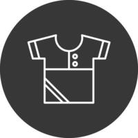 Shirt Line Inverted Icon Design vector