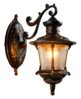 outdoor wall lamp isolated on transparent background png