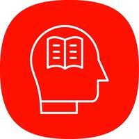 Knowledge Line Curve Icon Design vector