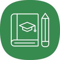 Treatise Line Curve Icon Design vector