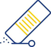 Eraser Line Two Colour Icon Design vector