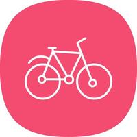 Bicycle Line Curve Icon Design vector