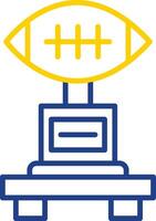 Football Line Two Colour Icon Design vector