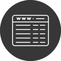 Web Programming Line Inverted Icon Design vector