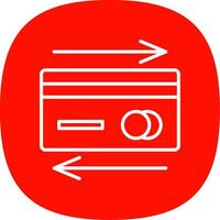 Payment Method Line Curve Icon Design vector