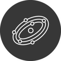 Galaxy Line Inverted Icon Design vector