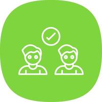 Deal Line Curve Icon Design vector