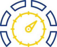Thermostat Line Two Colour Icon Design vector
