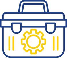 Toolbox Line Two Colour Icon Design vector