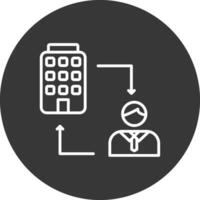 B2c Line Inverted Icon Design vector