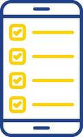 Smartphone Line Two Colour Icon Design vector