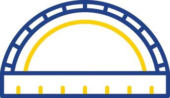 Ruler Line Two Colour Icon Design vector