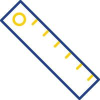 Ruler Line Two Colour Icon Design vector