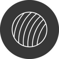 Exercise Ball Line Inverted Icon Design vector