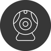 Web camera Line Inverted Icon Design vector