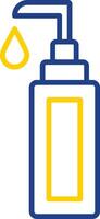 Face Cleanser Line Two Colour Icon Design vector