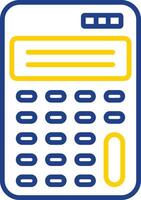 Scientific Calculator Line Two Colour Icon Design vector