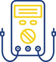 Multimeter Line Two Colour Icon Design vector