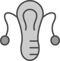 Gynecology Line Filled Greyscale Icon Design vector