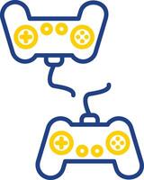 Player Versus Player Line Two Colour Icon Design vector