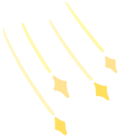 klotter guld stjärna stor och mini stjärna och stjärnor ClipArt hand dragen illustration gnistra dekoration symbol png