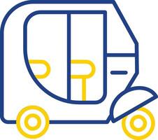 Vehicle Line Two Colour Icon Design vector